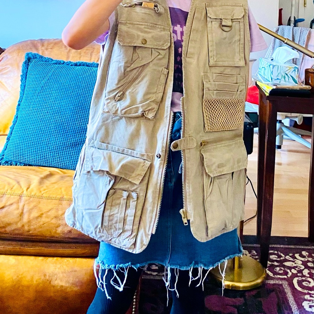 Vintage Unique Banana Republic Cargo Safari Vest M